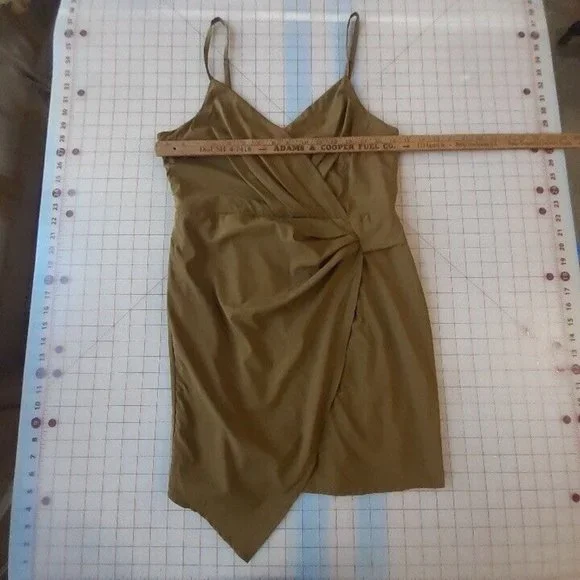 Favlux Fashion Dress Womens Large Green Spaghetti Strap Mini Lined Party - Picture 11 of 12